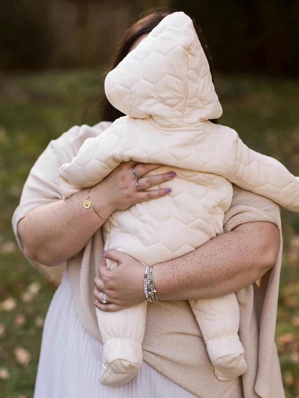 Burt's Bees Organic Cotton Quilted Hooded Bunting